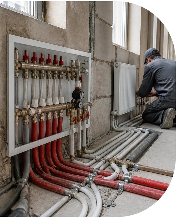 Монтаж системы отопления здания любой сложности в Ялте
